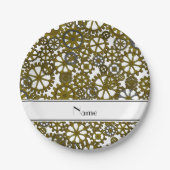 Personalisierter Name Pappteller (Vorderseite)