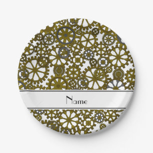 Personalisierter Name Pappteller