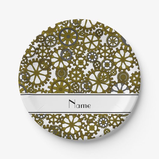 Personalisierter Name Pappteller (Vorderseite)