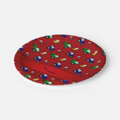 Personalisierter Name Pappteller (Schrägansicht)