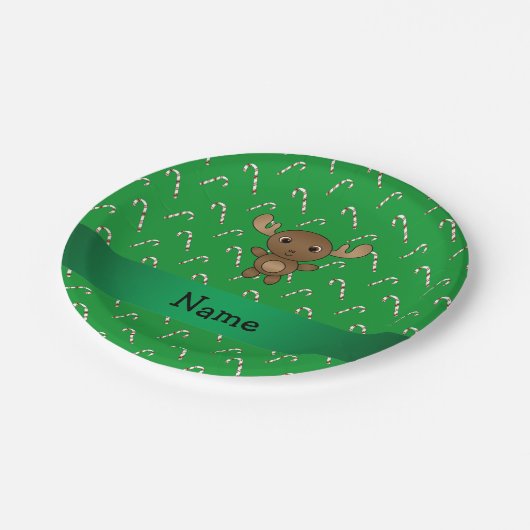 Personalisierter Name Pappteller (Schrägansicht)