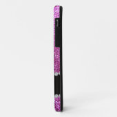 Personalisierter Name Pastel lila Glitzer ladybug Case-Mate iPhone Hülle (Hinten/Links)
