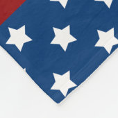 Personalisierter Name Patriotic skunk Fleecedecke (Ecke)