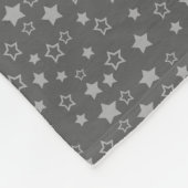 Personalisierter Name Pegasus graue Sterne Fleecedecke (Ecke)