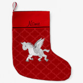 Personalisierter Name Pegasus Kleiner Weihnachtsstrumpf (Vorderseite)