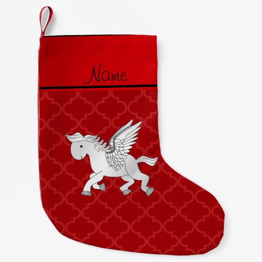 Personalisierter Name Pegasus Kleiner Weihnachtsstrumpf (Vorderseite)