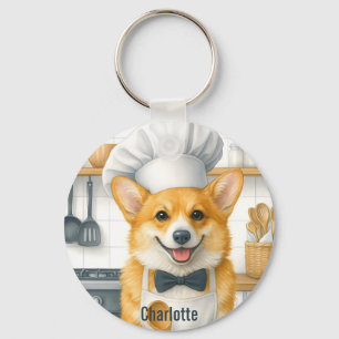 Personalisierter Name Pembroke Welsh Corgi Hund Ko Schlüsselanhänger