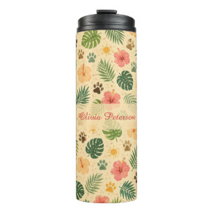 Personalisierter Name Pet Sommer Thermo-Becher Thermosbecher
