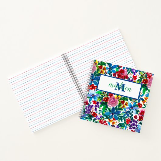 Personalisierter Name Phoebe Wasserfarbe Notizblock (Innenseite)