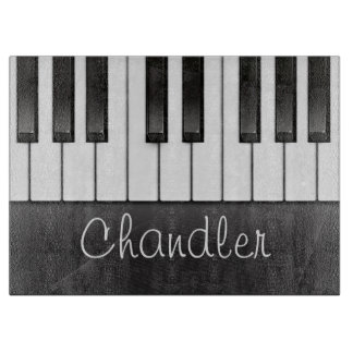 Personalisierter NAME Pianist Klavier Keys Musikle Schneidebrett