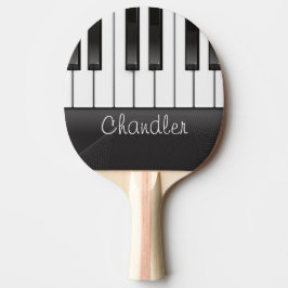 Personalisierter NAME Pianist Klavier Keys Musikle Tischtennis Schläger