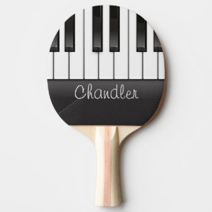 Personalisierter NAME Pianist Klavier Keys Musikle Tischtennis Schläger