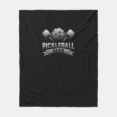 Personalisierter Name Pickleball Fleecedecke (Vorderseite)