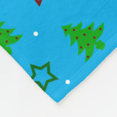 Personalisierter Name Pinguin Himmelblau Sterne Fleecedecke (Ecke)