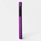 Personalisierter Name Pinguin lila Glitzer Case-Mate iPhone Hülle (Hinten/Links)