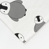 Personalisierter Name - Pinguine Fleecedecke (Ecke)