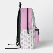 Personalisierter Name Pink Ballet Bedruckter Rucksack (Links)