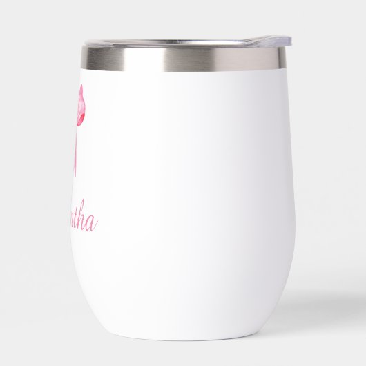 Personalisierter Name|Pink Bow Krawatte Reise Wass (Links)