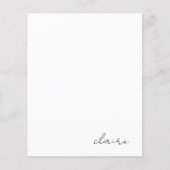 Personalisierter Name Pink Hearts Papier (Vorderseite)