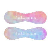 Personalisierter Name Pink Pastell Gradient Wasser Baseball (Paneele)