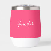 Personalisierter Name Pink Script Simple (Vorderseite)