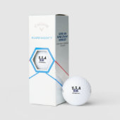 Personalisierter Name Piratenflagge Golf Balls für Golfball (Verpackung)