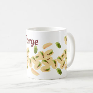 Personalisierter Name Pistachio Nuts Kaffeetasse