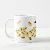 Personalisierter Name Pistachio Nuts Kaffeetasse (Links)
