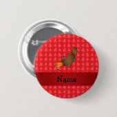 Personalisierter Name Platypus Button (Vorne & Hinten)