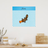Personalisierter Name Platypus Poster (Küche)
