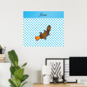 Personalisierter Name Platypus Poster (Heimbüro)