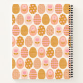 Personalisierter Name Playful Oaster Floral Eierpa Notizblock (Rückseite)