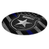 Personalisierter NAME-Polizeibeamter Sheriff Poliz Schneidebrett (Ecke)