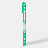Personalisierter Name Polka Dot, grünes Gehäuse Case-Mate iPhone Hülle (Rückseite / Links)