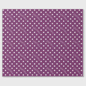Personalisierter Name Polka Dot Wrapping Paper Geschenkpapier (Flach)
