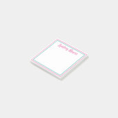 PERSONALISIERTER Name Postit-Notizen Post-it Klebezettel (angewinkelt)