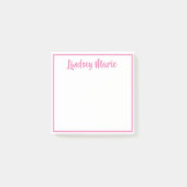 PERSONALISIERTER Name Postit-Notizen Post-it Klebezettel (Vorderseite)