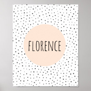Personalisierter Name Print - Kinderzimmer - Kinde Poster
