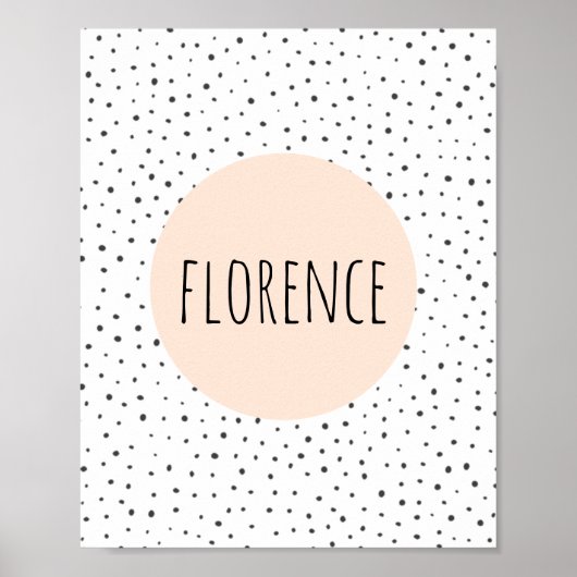 Personalisierter Name Print - Kinderzimmer - Kinde Poster (Vorne)