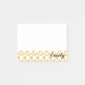 Personalisierter Name Pumpkin Pinwheels Post-it Klebezettel (Vorderseite)