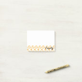 Personalisierter Name Pumpkin Pinwheels Post-it Klebezettel (Auf Schreibtisch)