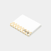 Personalisierter Name Pumpkin Pinwheels Post-it Klebezettel (angewinkelt)