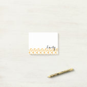 Personalisierter Name Pumpkin Pinwheels Post-it Klebezettel (Auf Schreibtisch)