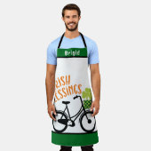 Personalisierter Name, Quotes Irish Sessings Kleeb Schürze (Getragen)