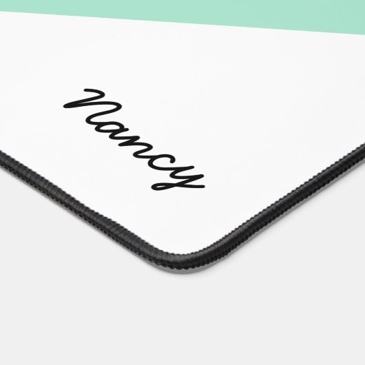 Personalisierter Name Rainbow Custom Personalisier Schreibtischunterlage (Ecke)