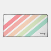 Personalisierter Name Rainbow Custom Personalisier Schreibtischunterlage (Vorderseite)