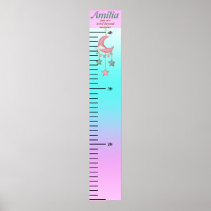 Personalisierter Name Rainbow Kind Growth Poster