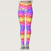 Personalisierter Name Rainbow Leggings (Vorderseite)