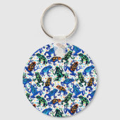 Personalisierter Name Rainforest Frosch Schlüssela Schlüsselanhänger (Rückseite)