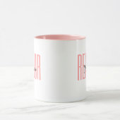 Personalisierter Name Realtor Rosa Tasse (Zentrum)